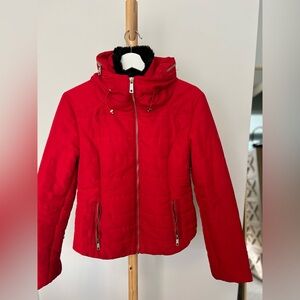 IPEKYOL Red Women's Quilted Jacket SIZE S